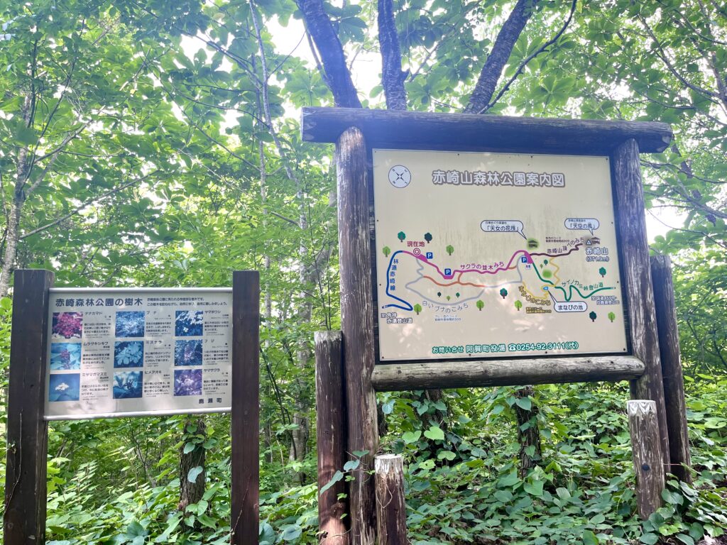 赤崎山森林公園案内図