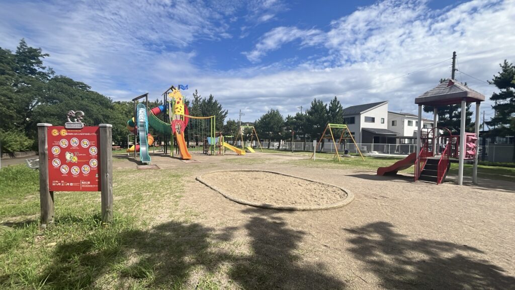 【亀田公園】釜場が無料で使えるバーベキューコーナー