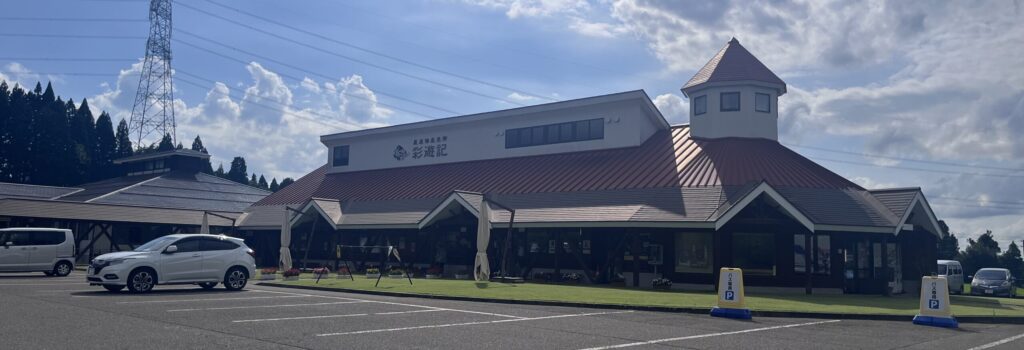 【道の駅漢学の里しただ】ブルーベリーソフトクリーム