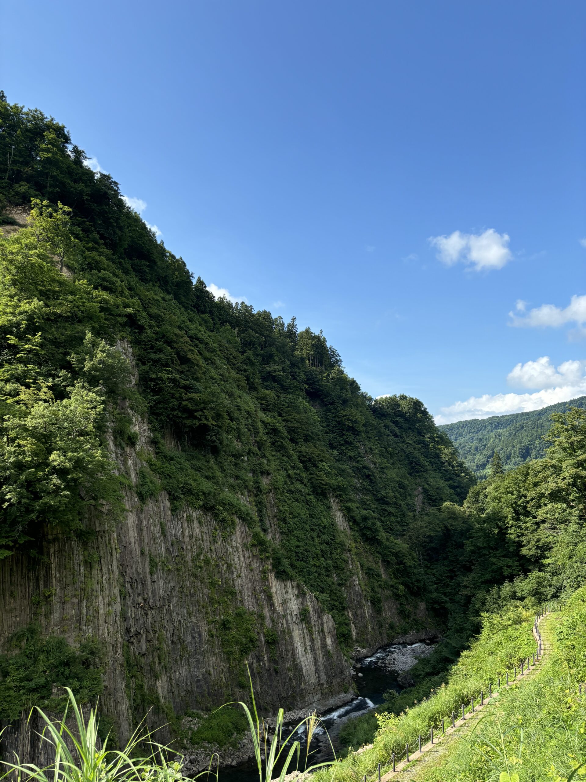 『”七つの滝”が点在する川』