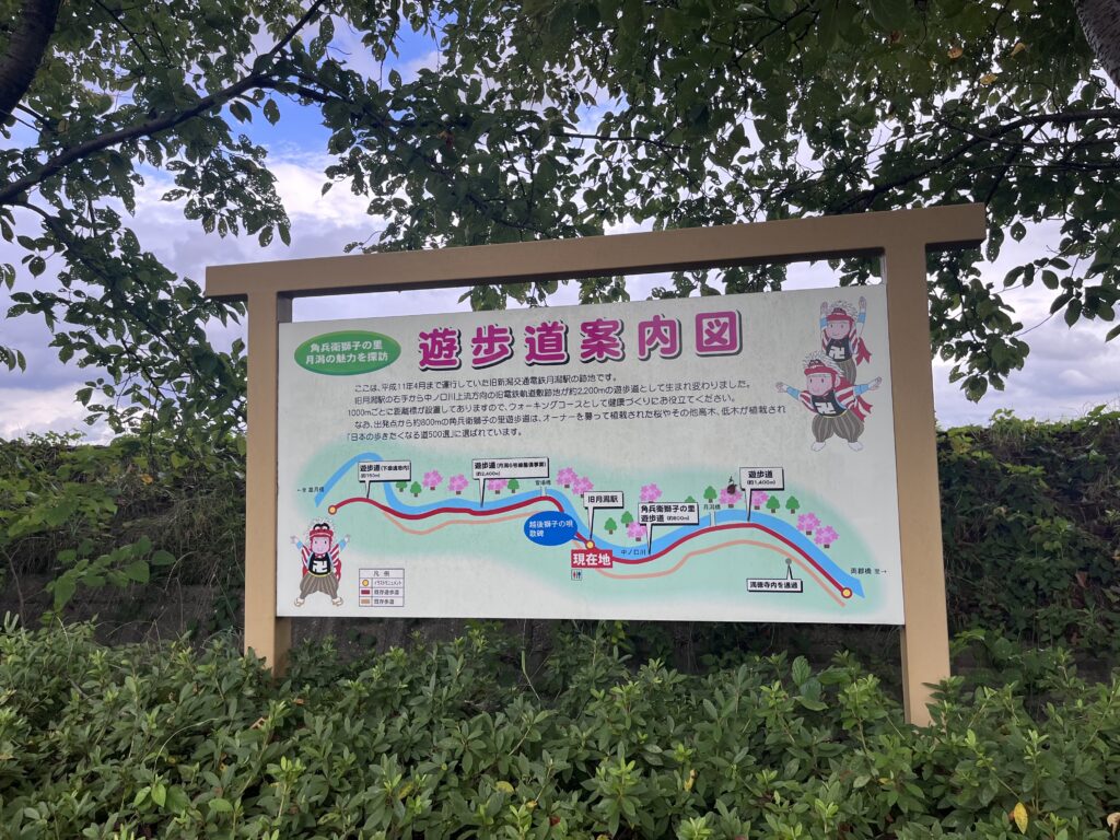 遊歩道案内図