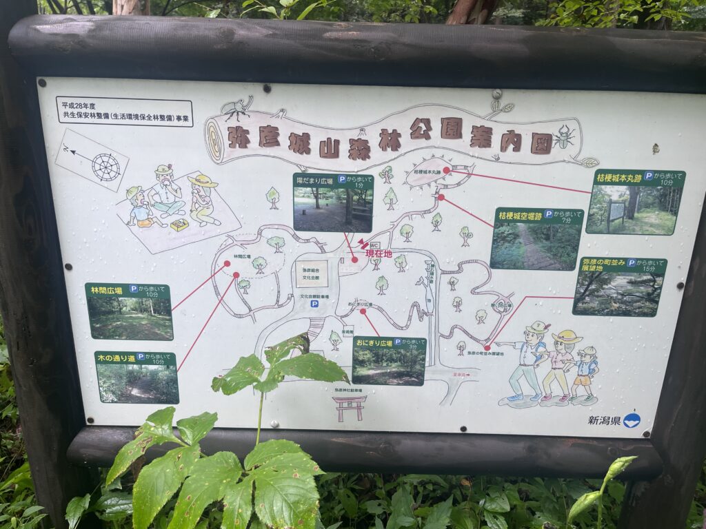 弥彦城山森林公園案内図3