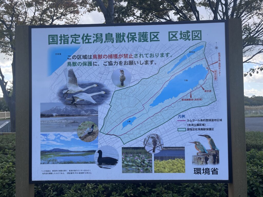 国指定佐潟鳥獣保護区 区域図