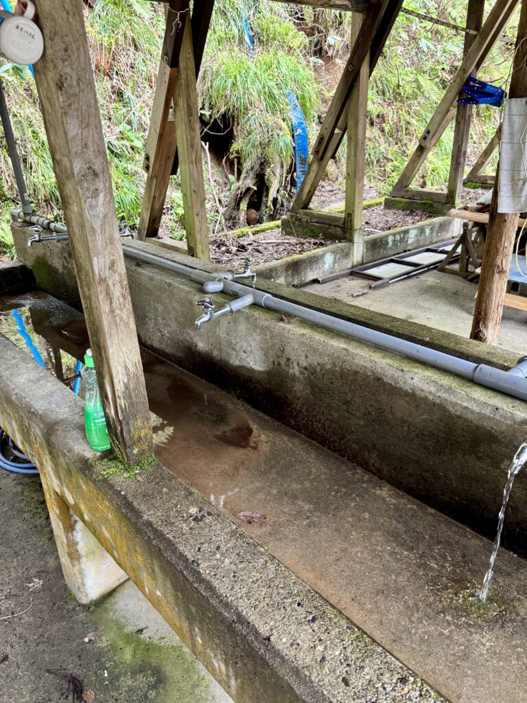 キャンプ場の炊事場