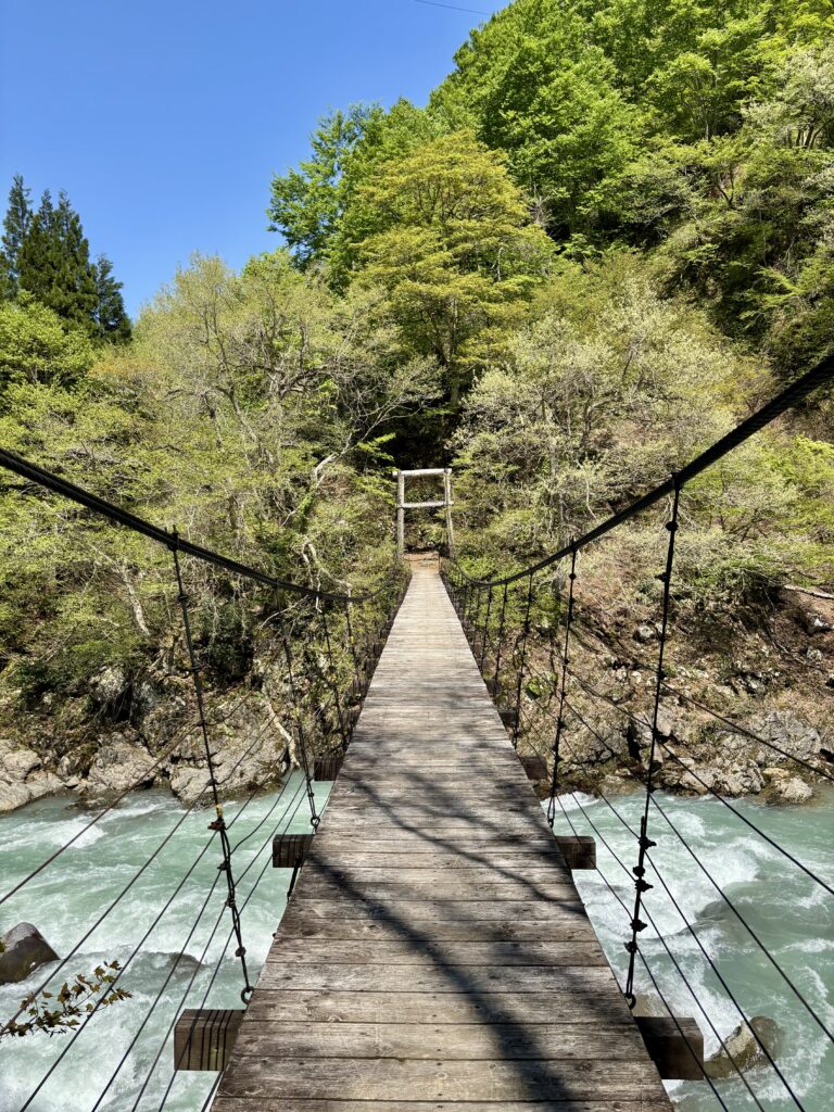 津南町【見倉橋】人数制限あり！スリル満点のゆれる吊り橋