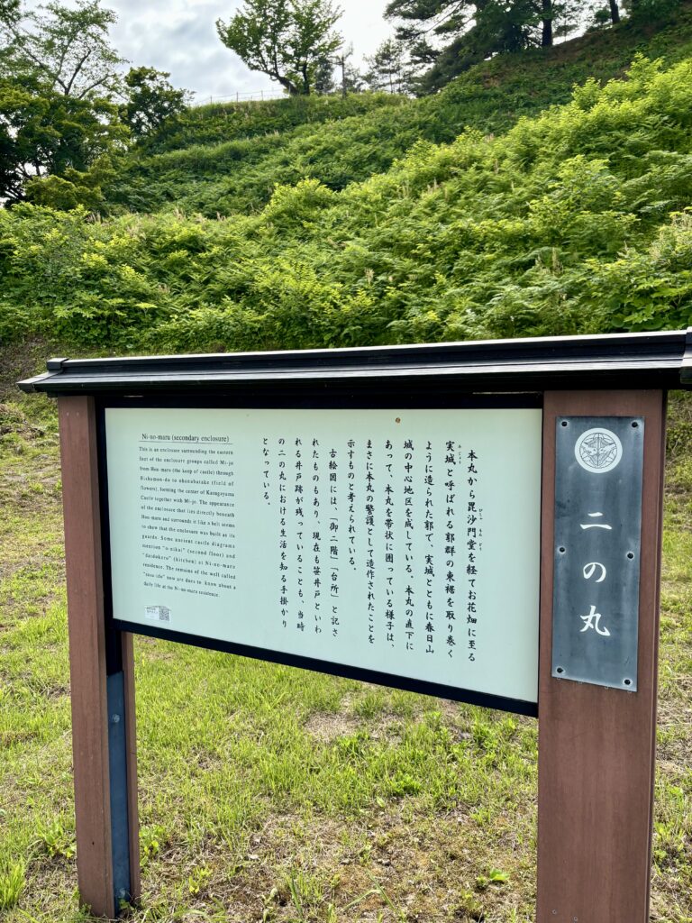 二の丸の説明看板
