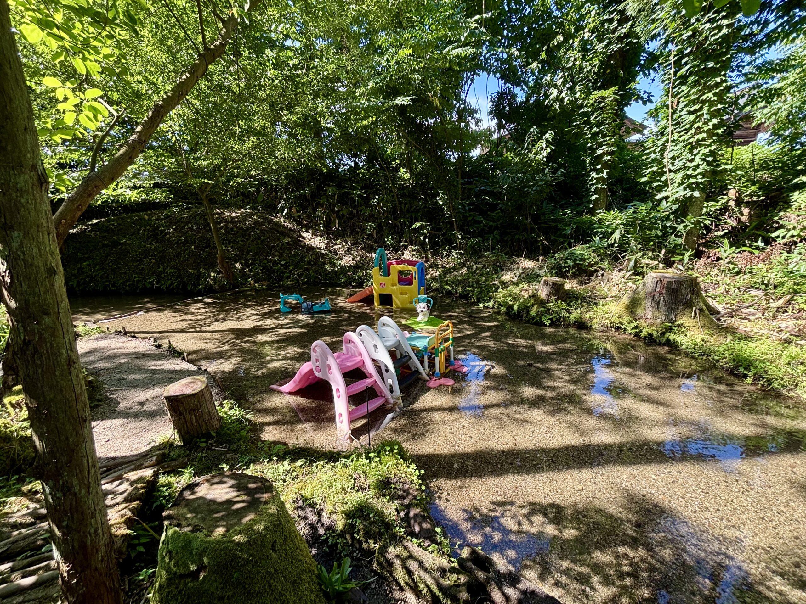 【水辺のオアシス】孫のためにと作られたミニミニ公園