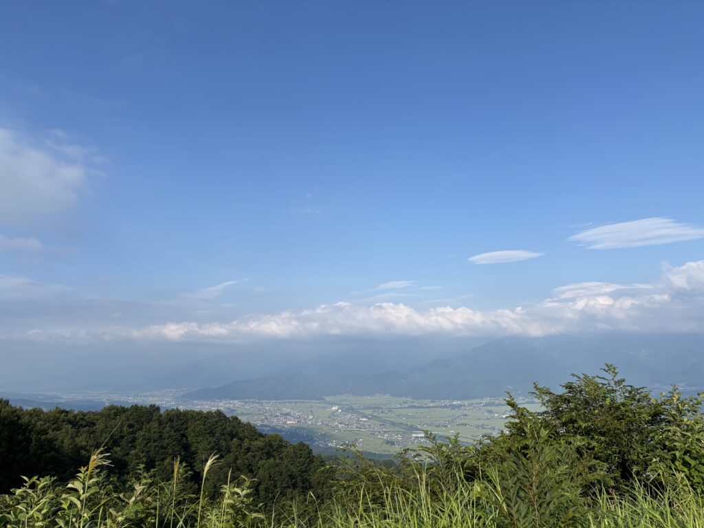 魚沼展望台から見える景色
