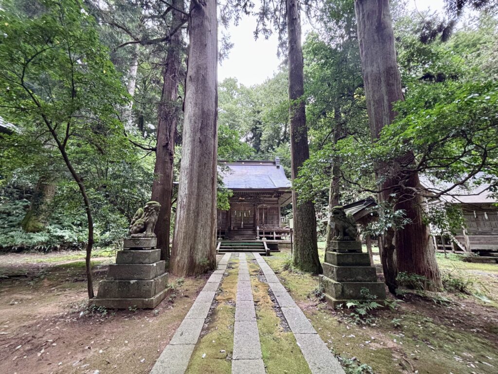 社殿前参拝路