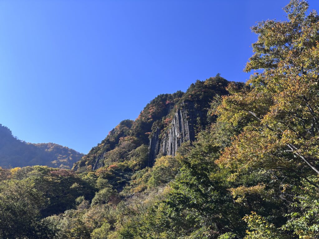 布岩山の柱状節理