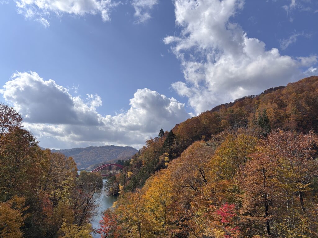 秋の破間川の景色２