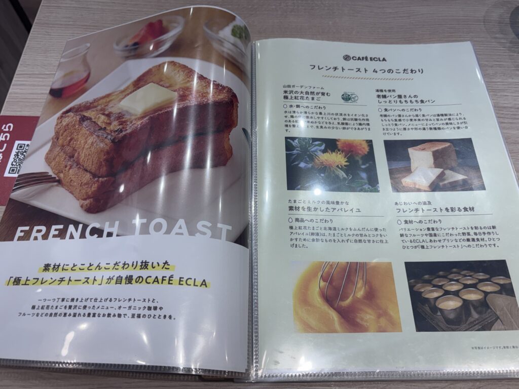メニュー表１