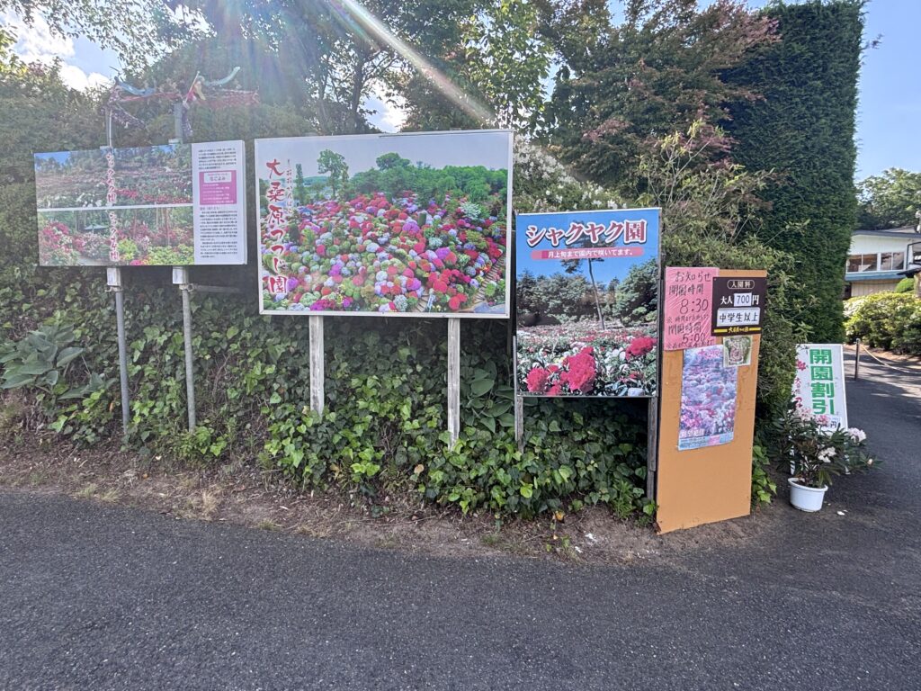 入口の看板
