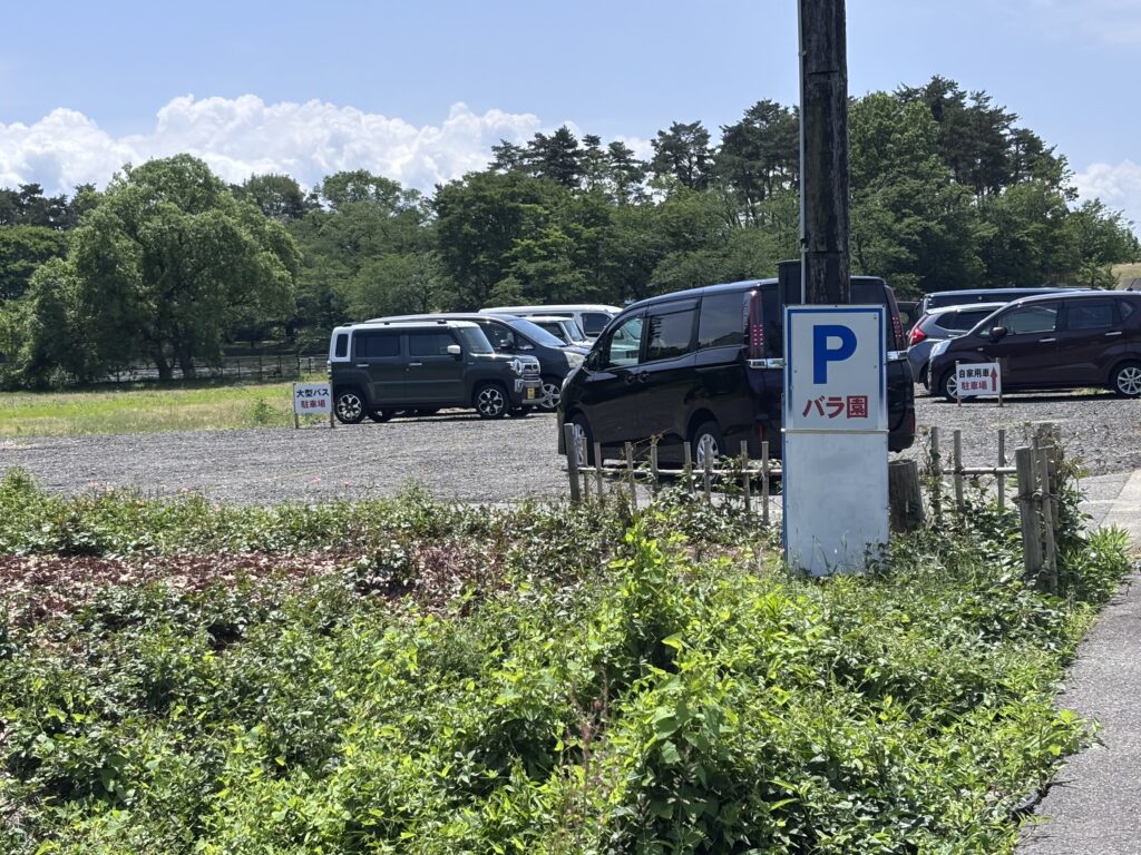 弁天潟風致公園の駐車場
