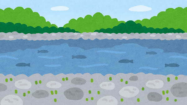 河原のイラスト