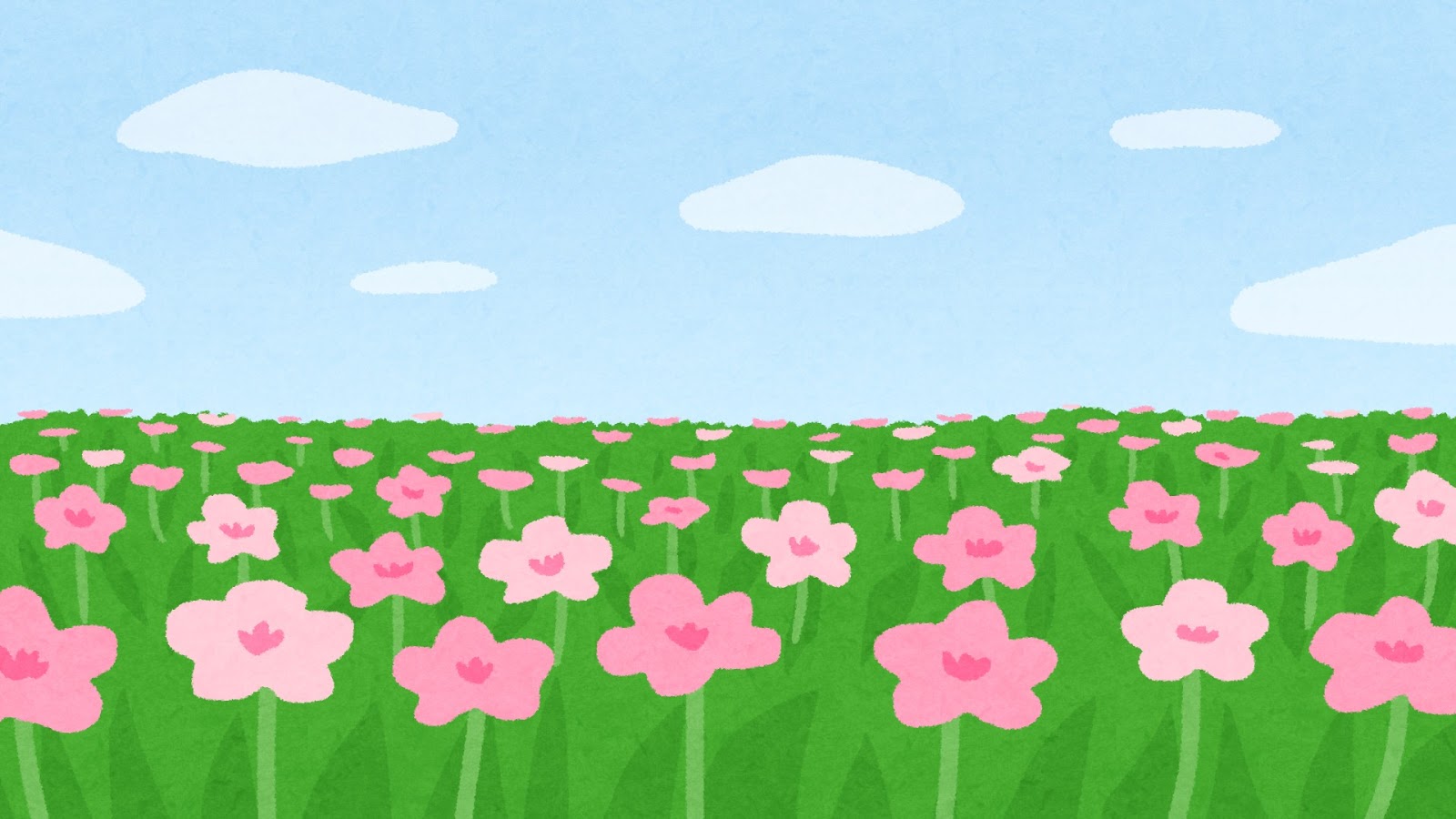 花畑のイラスト