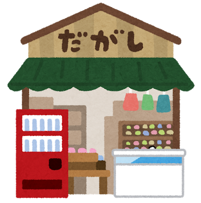 駄菓子屋のイラスト