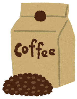 コーヒー豆のイラスト