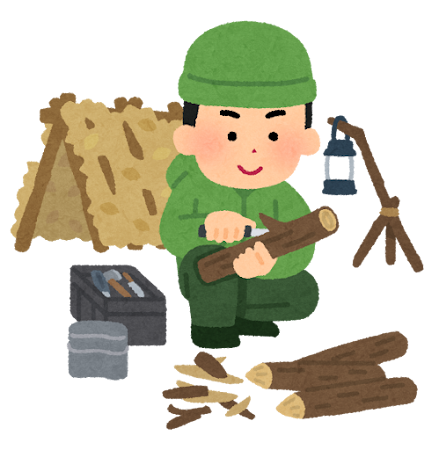 ブッシュクラフトのイラスト