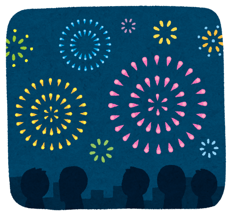 打ち上げ花火のイラスト